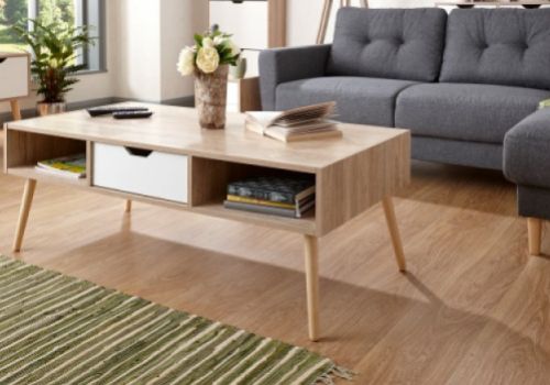 GFW Stockholm Coffee Table in White Oak Effect