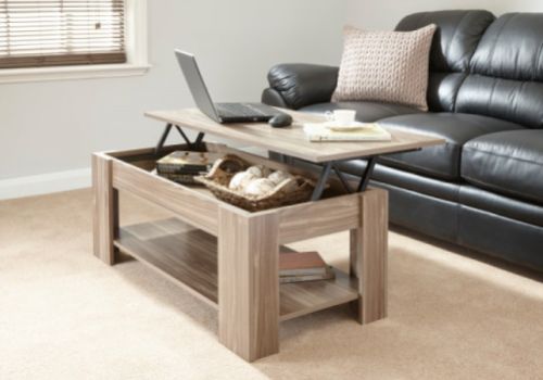 GFW Lift Up Coffee Table in Walnut