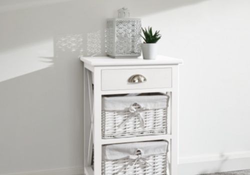 GFW Padstow 1 Plus 2 Drawer Chest in White