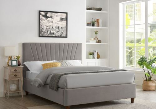 LPD Lexie 5ft Kingsize Silver Fabric Bed Frame