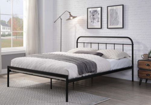Sleep Design Bourton 4ft Small Double Black Metal Bed Frame