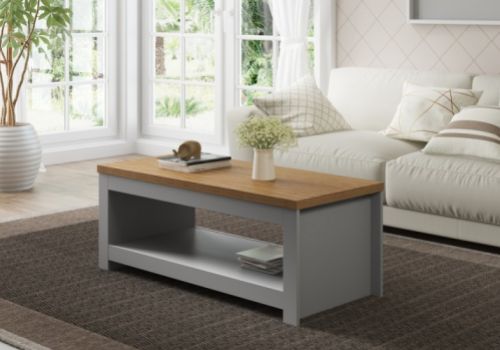 Birlea Winchester Coffee Table In Grey And Oak