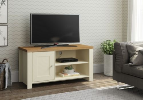 Birlea Winchester Small TV Unit In Cream And Oak