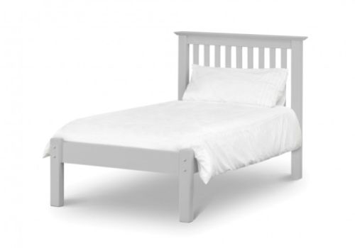 Julian Bowen Barcelona Low Foot End 3ft Single Wooden Bed In Dove Grey