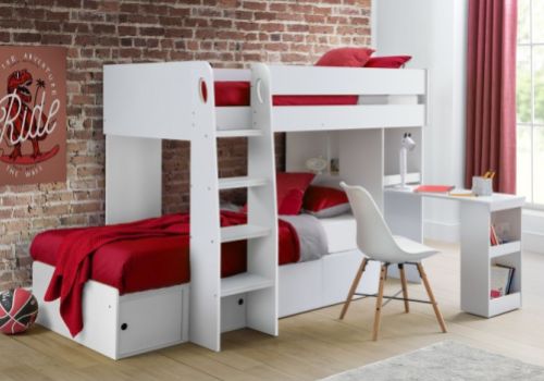 Julian Bowen Eclipse Bunk Bed In White