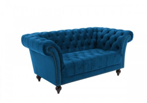 Birlea Chester 2 Seater Sofa In Midnight Blue Fabric