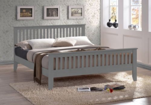 Time Living Turin 5ft Kingsize Grey Wooden Bed Frame