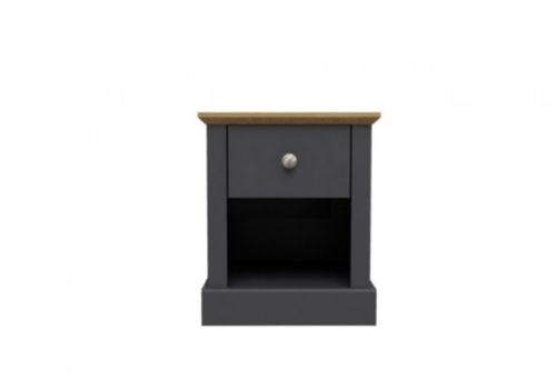 LPD Devon Charcoal And Oak Finish Lamp Table