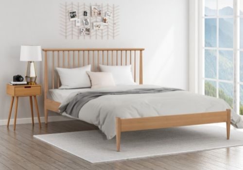 Flintshire Grosvenor 5ft Kingsize Solid Oak Wooden Bed