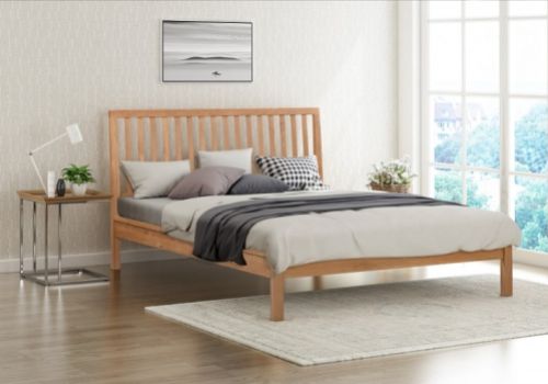 Flintshire Rowley 5ft Kingsize Smoked Oak Wooden Bed