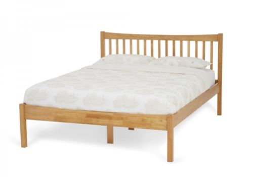 Serene Alice 4ft Small Double Wooden Bed Frame In Honey Oak