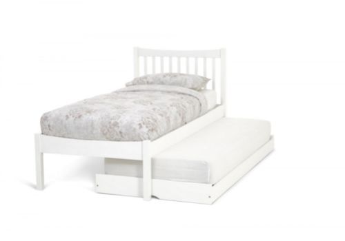 Serene Alice 3ft Single Wooden Guest Bed Frame In Opal White