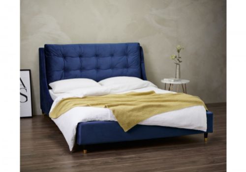 LPD Sloane 5ft Kingsize Blue Fabric Bed Frame