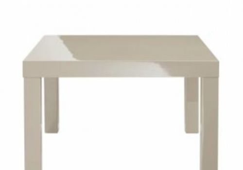 LPD Puro Small Dining Table In Stone Gloss