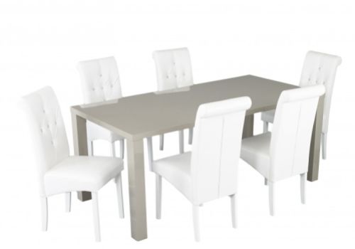 LPD Puro Large Size Dining Table In Stone Gloss