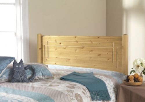 Friendship Mill Vegas 4ft6 Double Pine Wooden Headboard