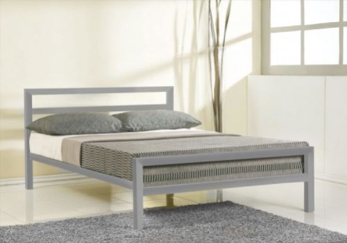 Metal Beds Eaton 3ft (90cm) Single Contract Grey Metal Bed Frame