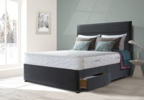 Sealy Pearl Deluxe 3ft Single Divan Bed