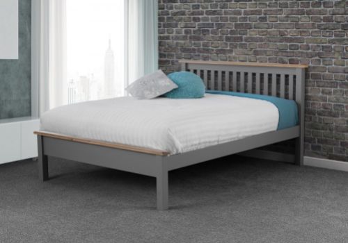 Sweet Dreams Newman 3ft Single Grey Wooden Bed Frame