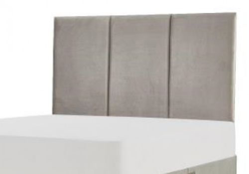 Metal Beds Ruby 3 Panel 2ft6 Small Single Fabric Headboard (Choice Of Colours)