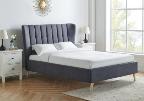 Limelight Tasya 5ft Kingsize Dark Grey Fabric Bed Frame