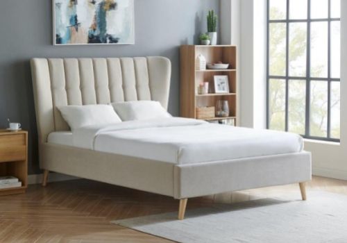 Limelight Tasya 4ft6 Double Natural Fabric Bed Frame