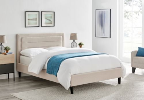 Limelight Picasso 5ft Kingsize Biscuit Fabric Bed Frame