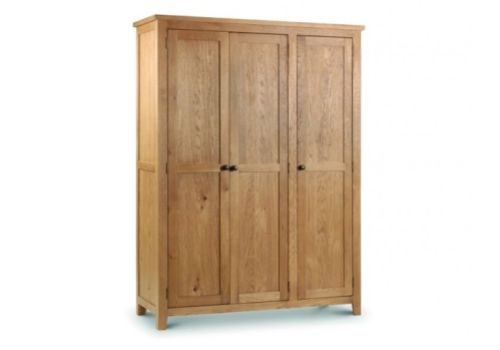 Julian Bowen Marlborough American Oak 3 Door Wardrobe