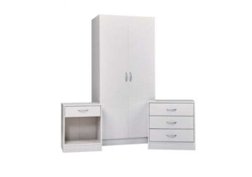 LPD Delta Bedroom Furniture Set In White