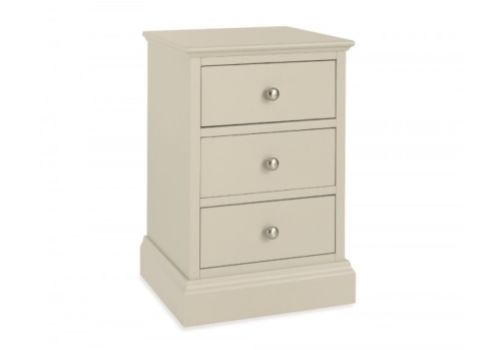 Bentley Designs Ashby Soft Grey 3 Drawer Bedside