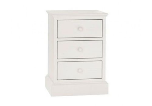 Bentley Designs Ashby White 3 Drawer Bedside