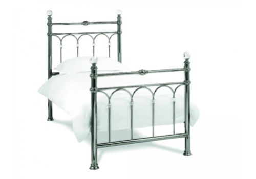 Bentley Designs Krystal 3ft Single Antique Nickel Metal Bed Frame