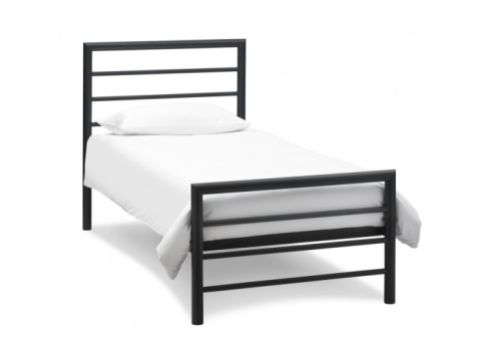 Bentley Designs Urban 3ft Single Matt Black Metal Bed Frame