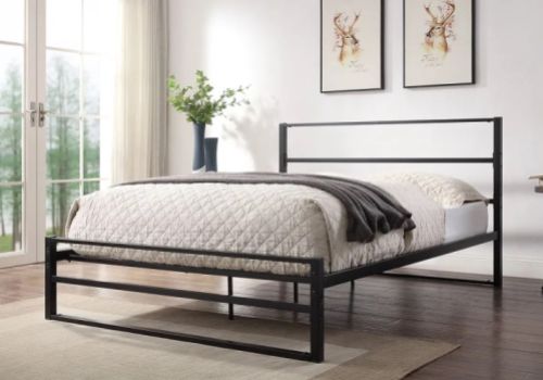 Sleep Design Hartfield 4ft Small Double Black Metal Bed Frame