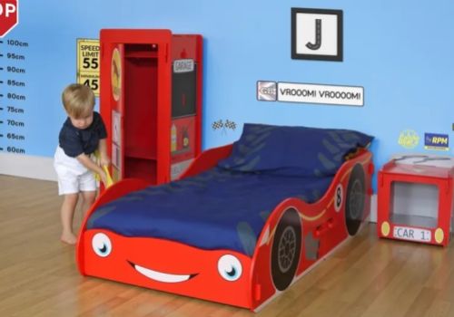 Sleep Design Hamilton Red Racecar Toddler Bed Frame
