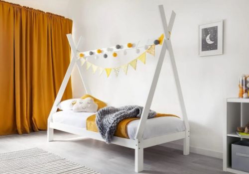 Sleep Design Jessie Tent White 3ft Single Bed Frame