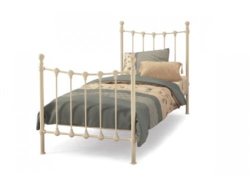 Serene Marseilles 3ft Single Ivory Metal Bed Frame