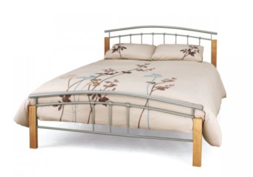 Serene Tetras 4ft6 Double Silver Metal Bed Frame