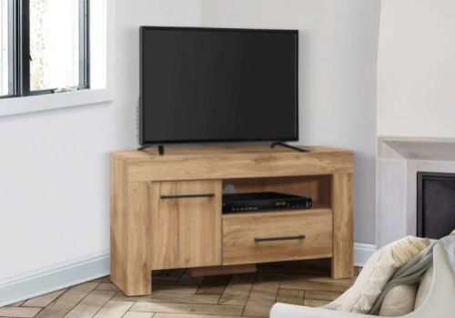 Birlea Compton Oak Finish Corner TV Unit