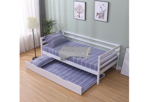 Flair Furnishings Cloud 3ft Single White Wooden Guest Day Bed Frame