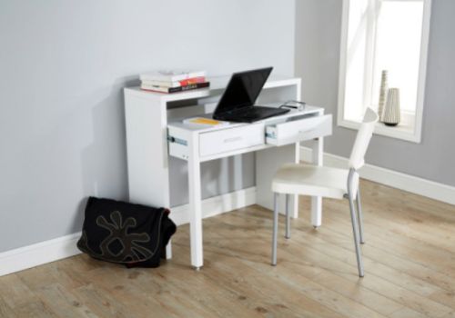 GFW Regis Extending Console Table In White