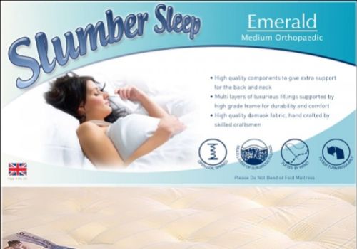 Time Living Slumber Sleep Emerald 4ft Small Double Open Coil Spring Mattress BUNDLE DEAL