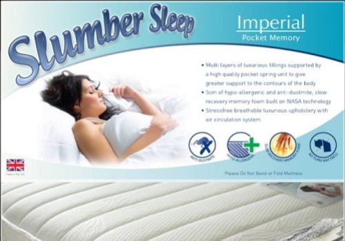 Time Living Slumber Sleep Imperial 3ft Single 1200 Pocket With Memory Mattress