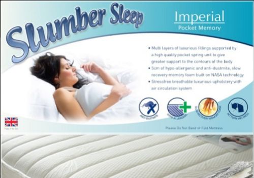 Time Living Slumber Sleep Imperial 5ft Kingsize 1200 Pocket With Memory Mattress