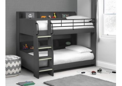 Julian Bowen Domino Bunk Bed In Anthracite