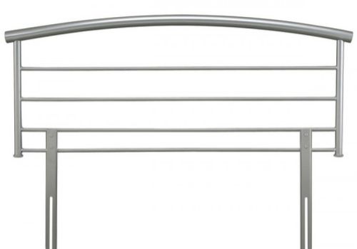 Serene Brennington 4ft6 Double Silver Metal Headboard