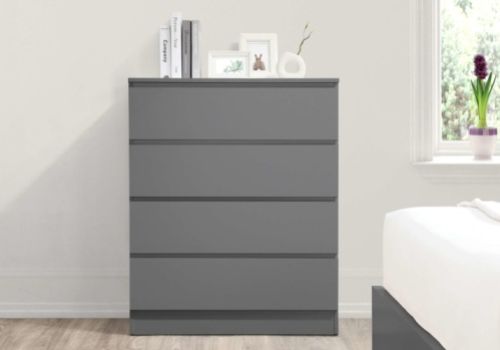 Birlea Oslo Grey 4 Drawer Chest