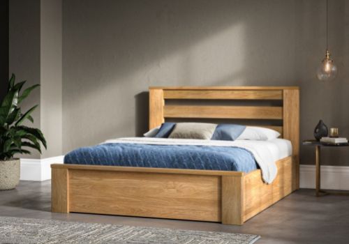 Emporia Charnwood 6ft Super Kingsize Solid Oak Ottoman Bed Frame