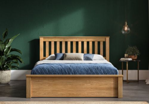 Emporia Monaco 6ft Super Kingsize Solid Oak Ottoman Bed Frame