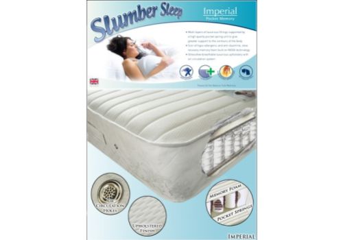 Time Living Slumber Sleep Imperial 3ft Single 1200 Pocket With Memory Mattress BUNDLE DEAL